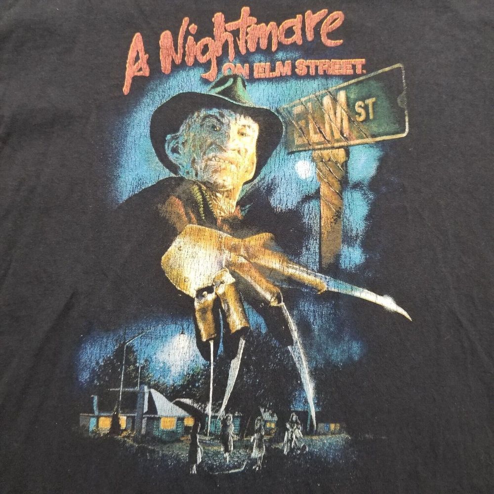 A Nightmare on Elm Street Freddy Krueger T Shirt Adults 2XL Black Halloween - Picture 3 of 8